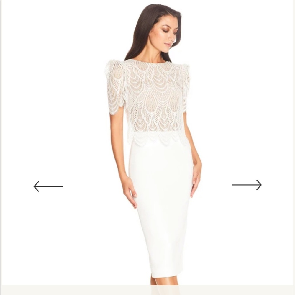 Dress The Population ivory colored dress Ivory